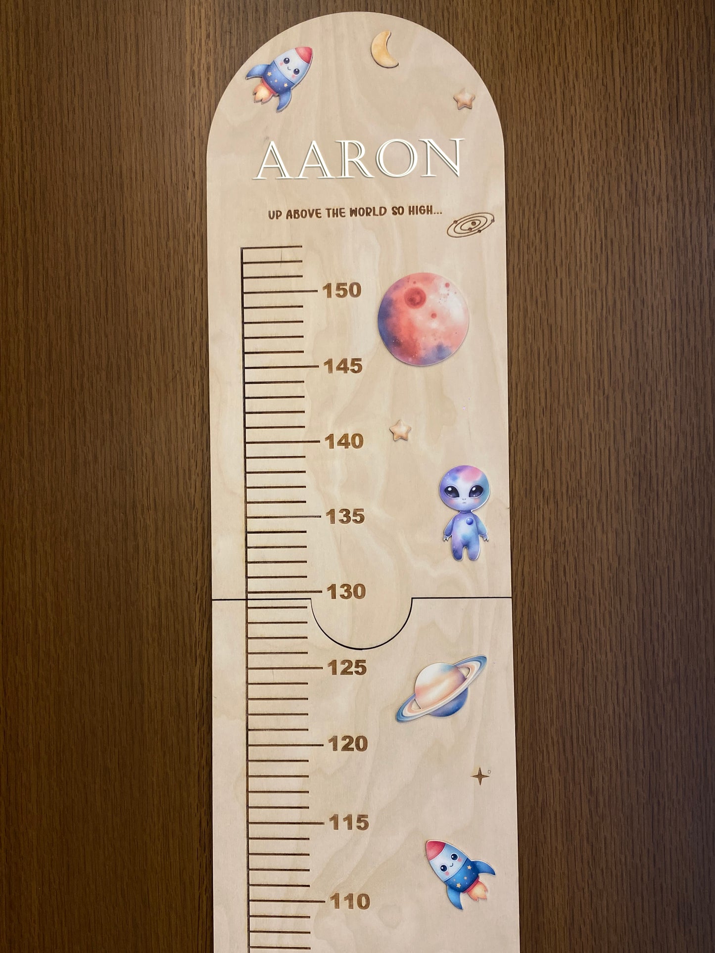 Growth chart Space theme