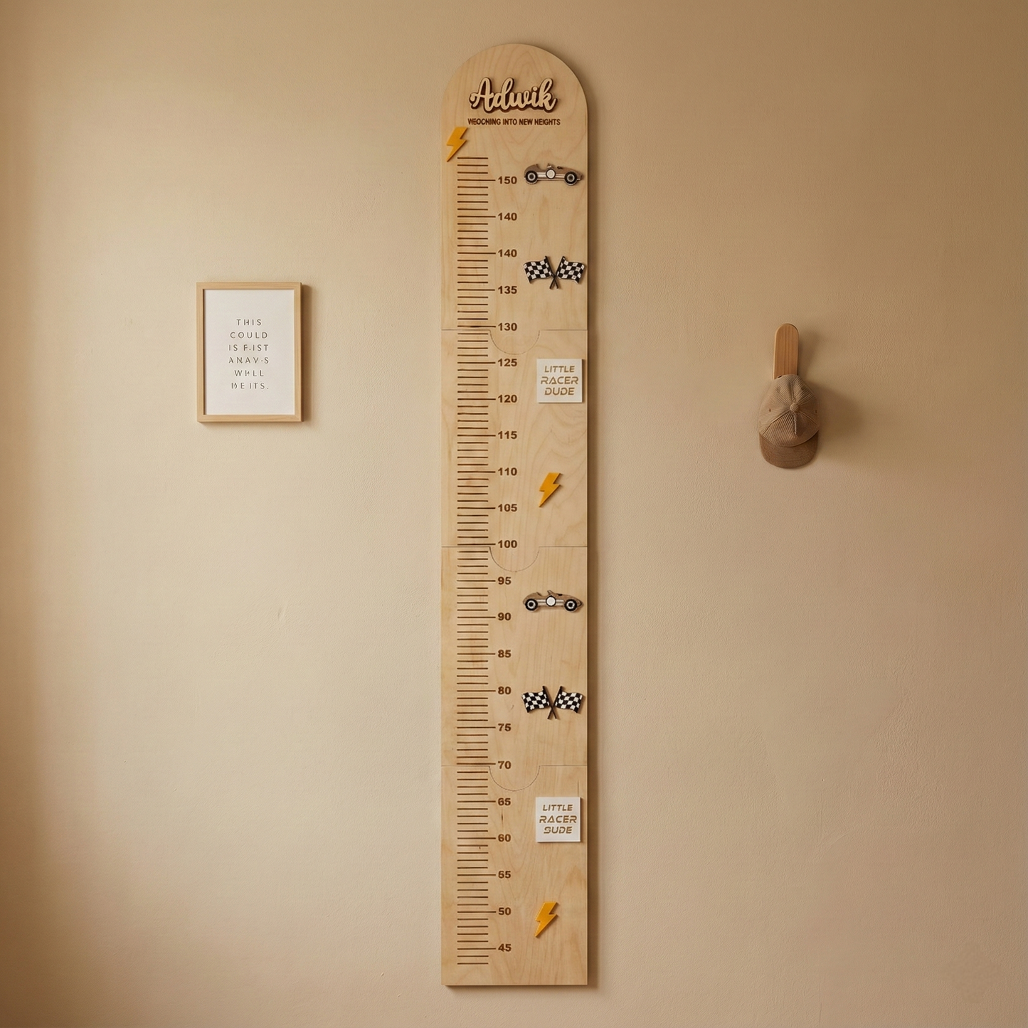 Growth chart Car Race theme