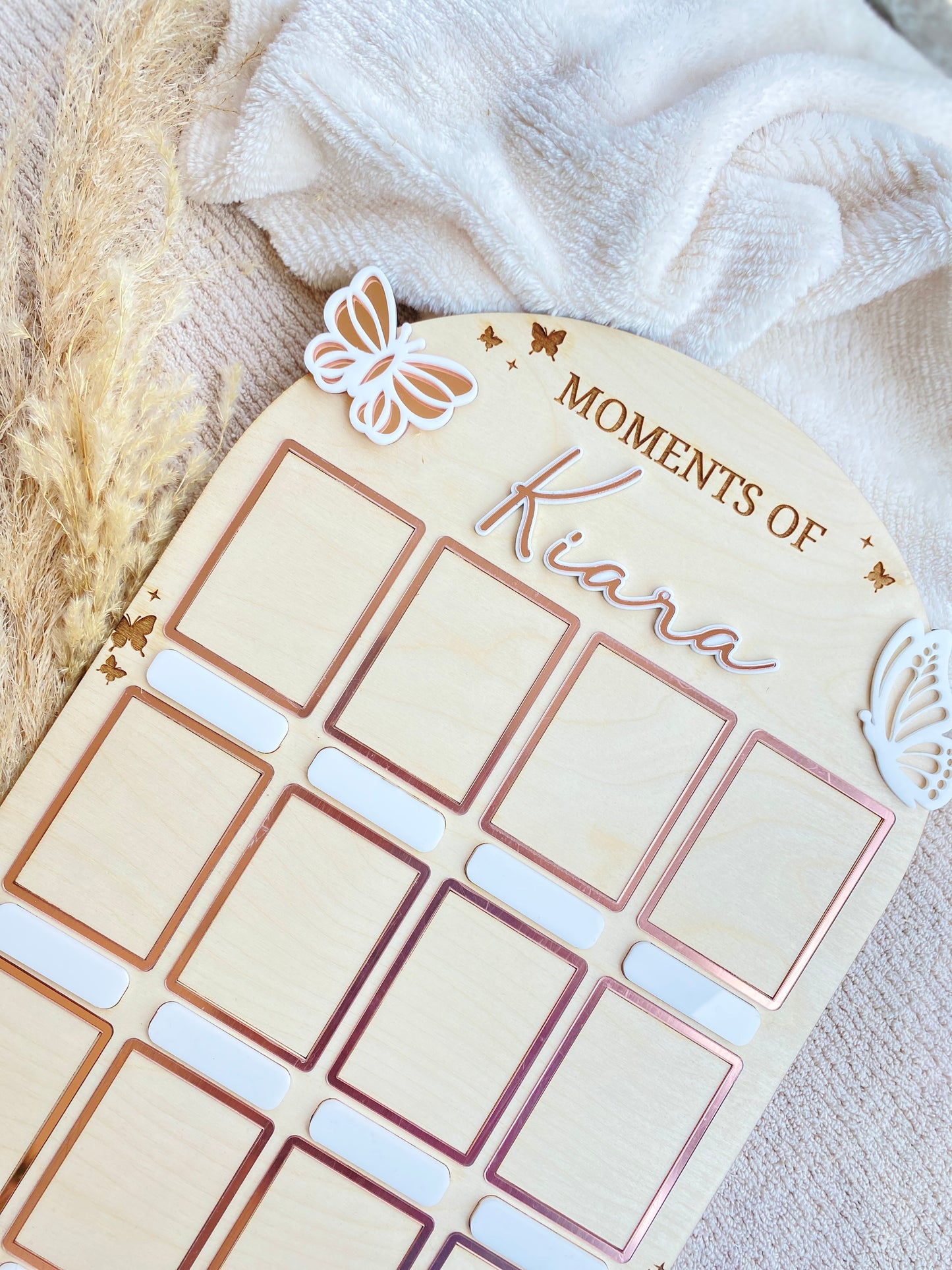 MOMENTS BABY PHOTO BOARD | BUTTERFLY THEME