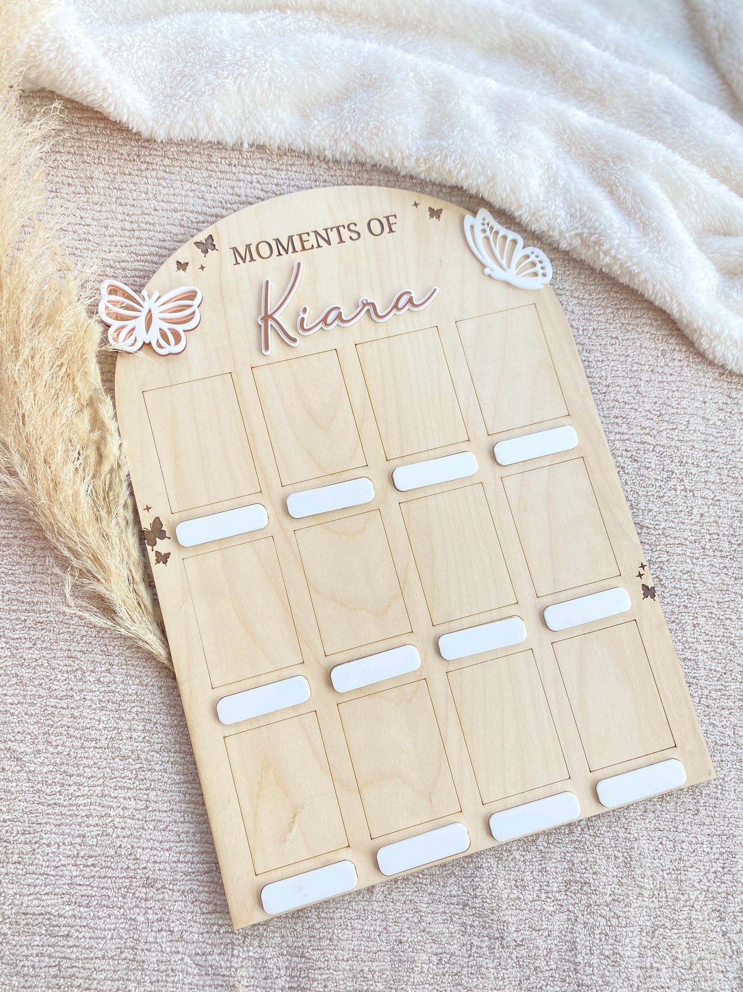 MOMENTS BABY PHOTO BOARD | BUTTERFLY THEME