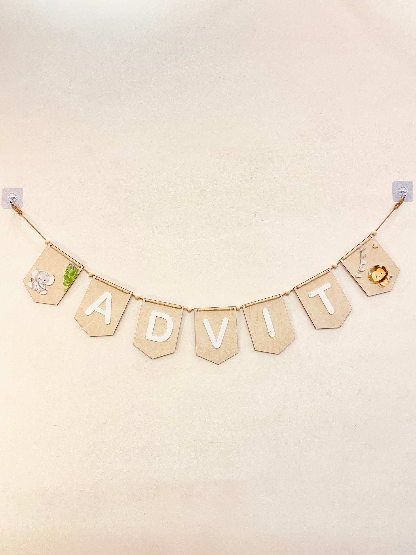 Baby name bunting | Jungle Theme