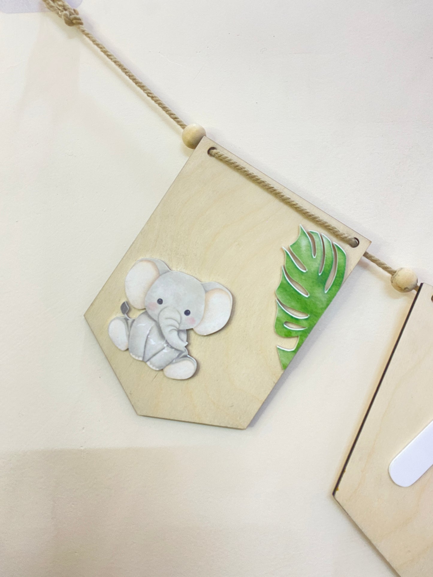 Baby name bunting | Jungle Theme