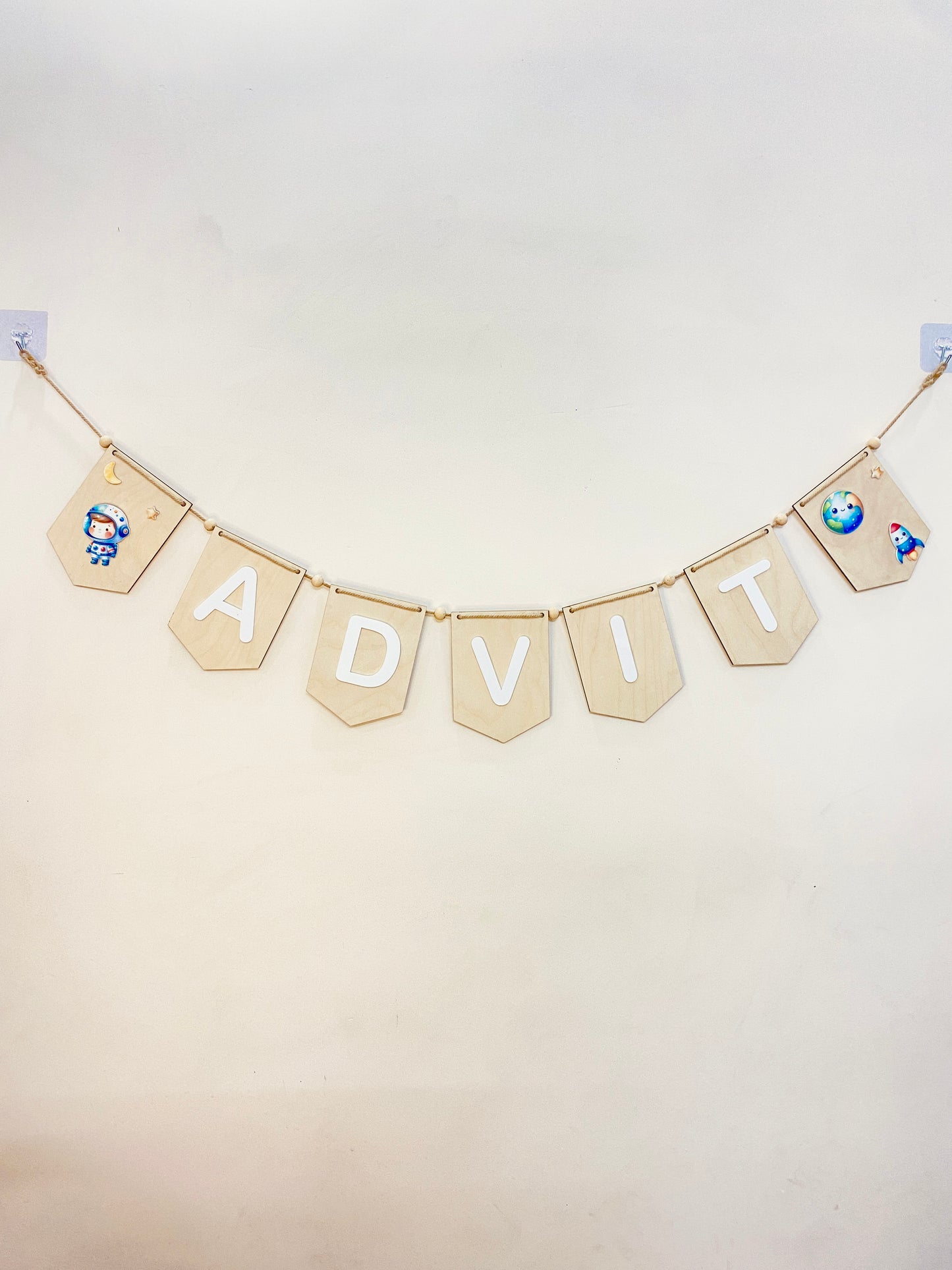 Baby name bunting | Space Theme
