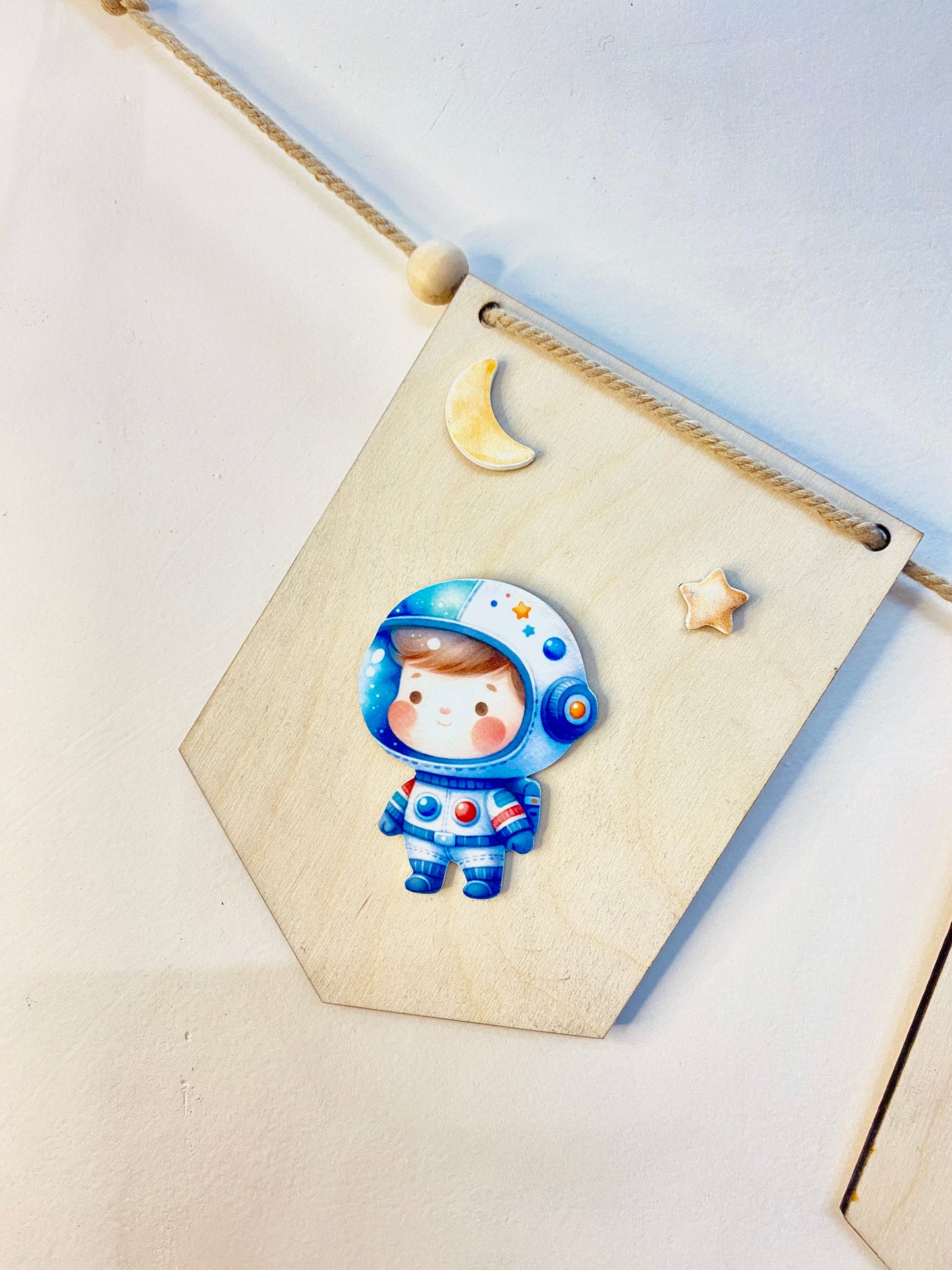 Baby name bunting | Space Theme