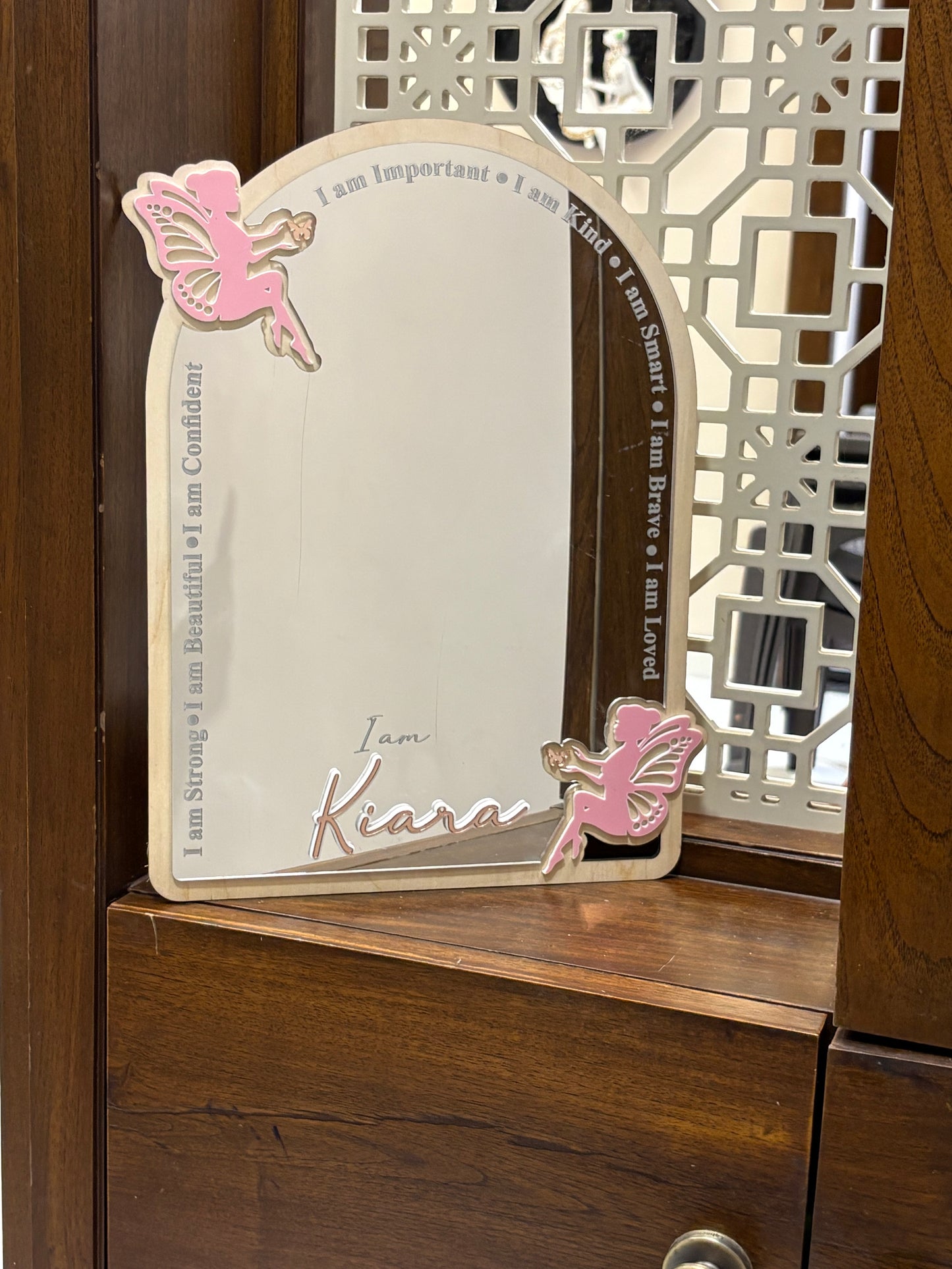 Affirmation Mirror | Fairy theme | Personalize | Unbreakable