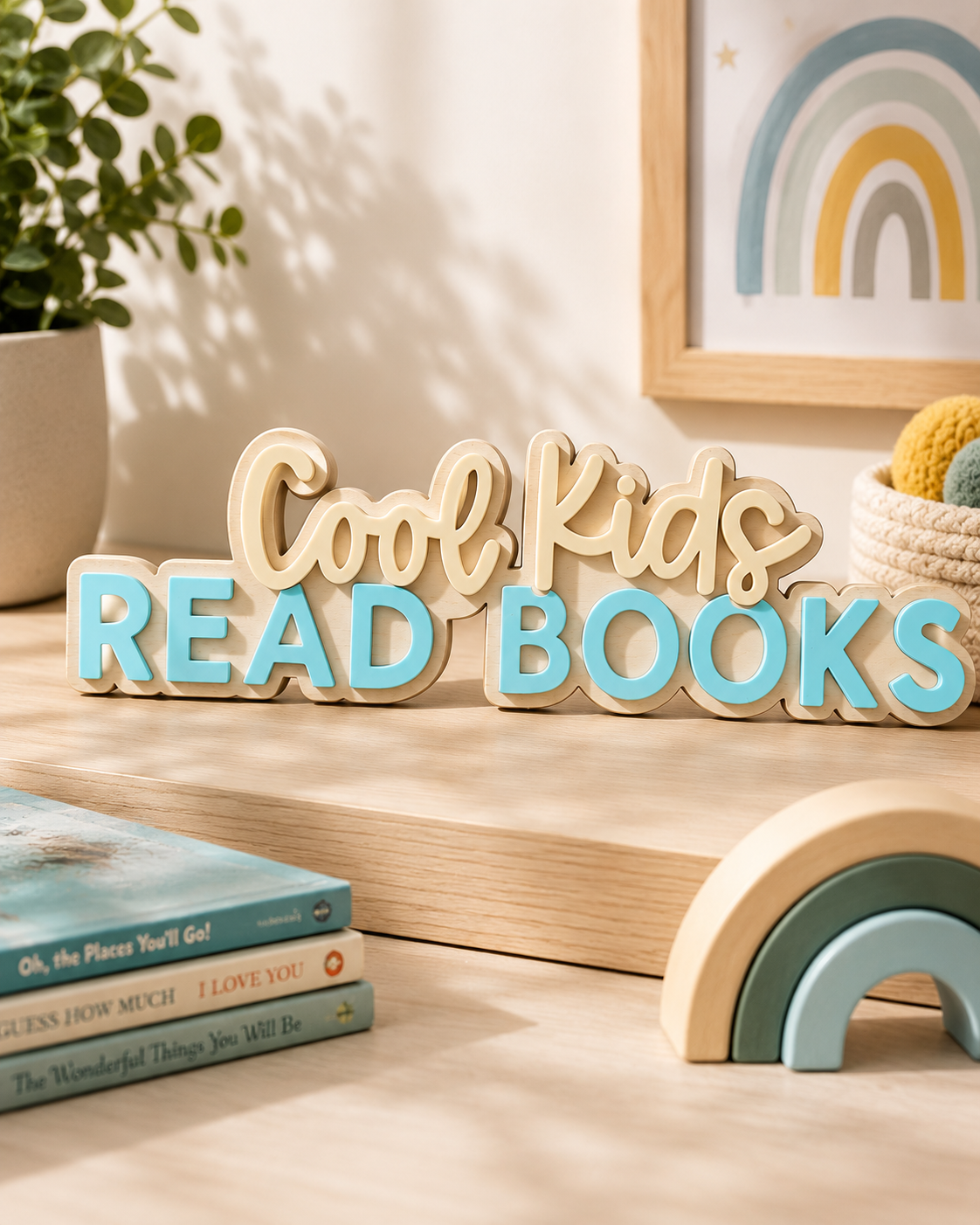 Cool Kids Customized Wooden Name Card | Acrylic And Wood