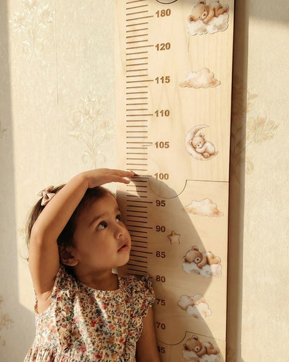 Growth chart minimalist Teddy theme