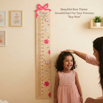 Growth chart Bow theme