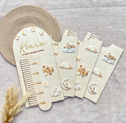 Growth chart minimalist Teddy theme