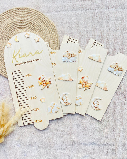 Growth chart minimalist Teddy theme
