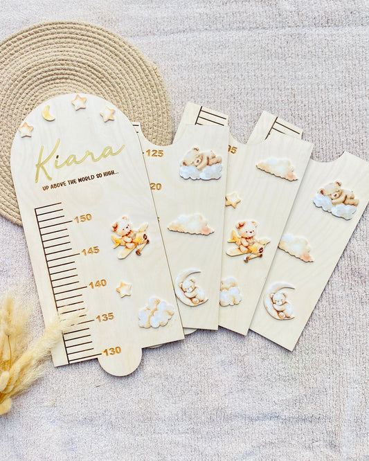 Growth chart minimalist Teddy theme