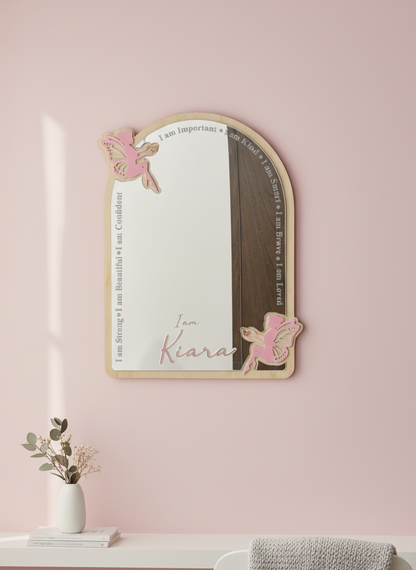 Affirmation Mirror | Fairy theme | Personalize | Unbreakable