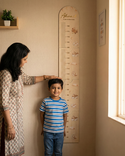 Growth chart minimalist Teddy theme