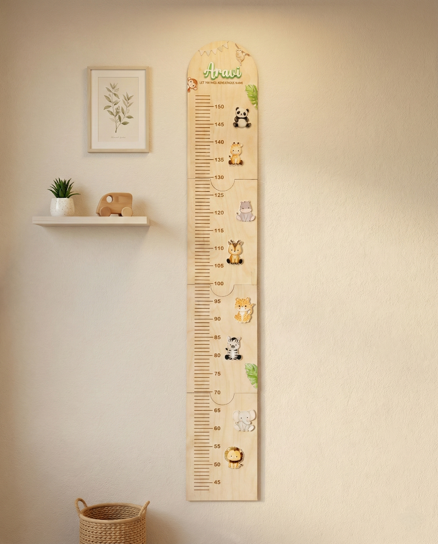 Growth chart Jungle safari theme