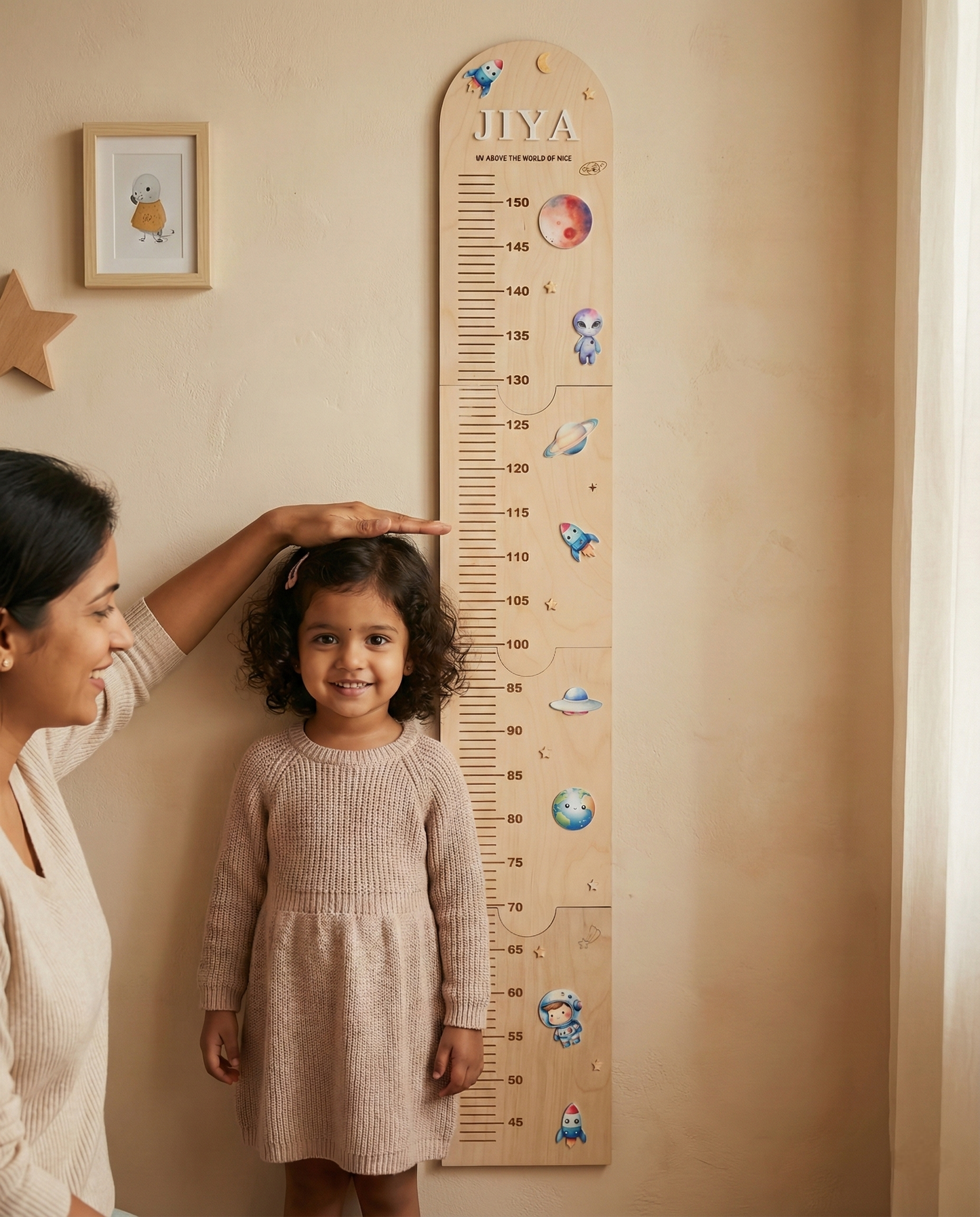 Growth chart Space theme