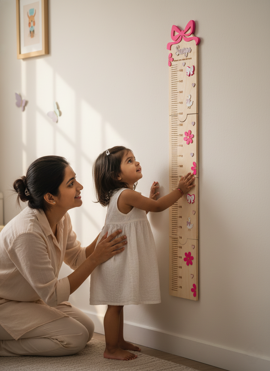 Growth chart Bow theme