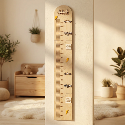 Growth chart Car Race theme