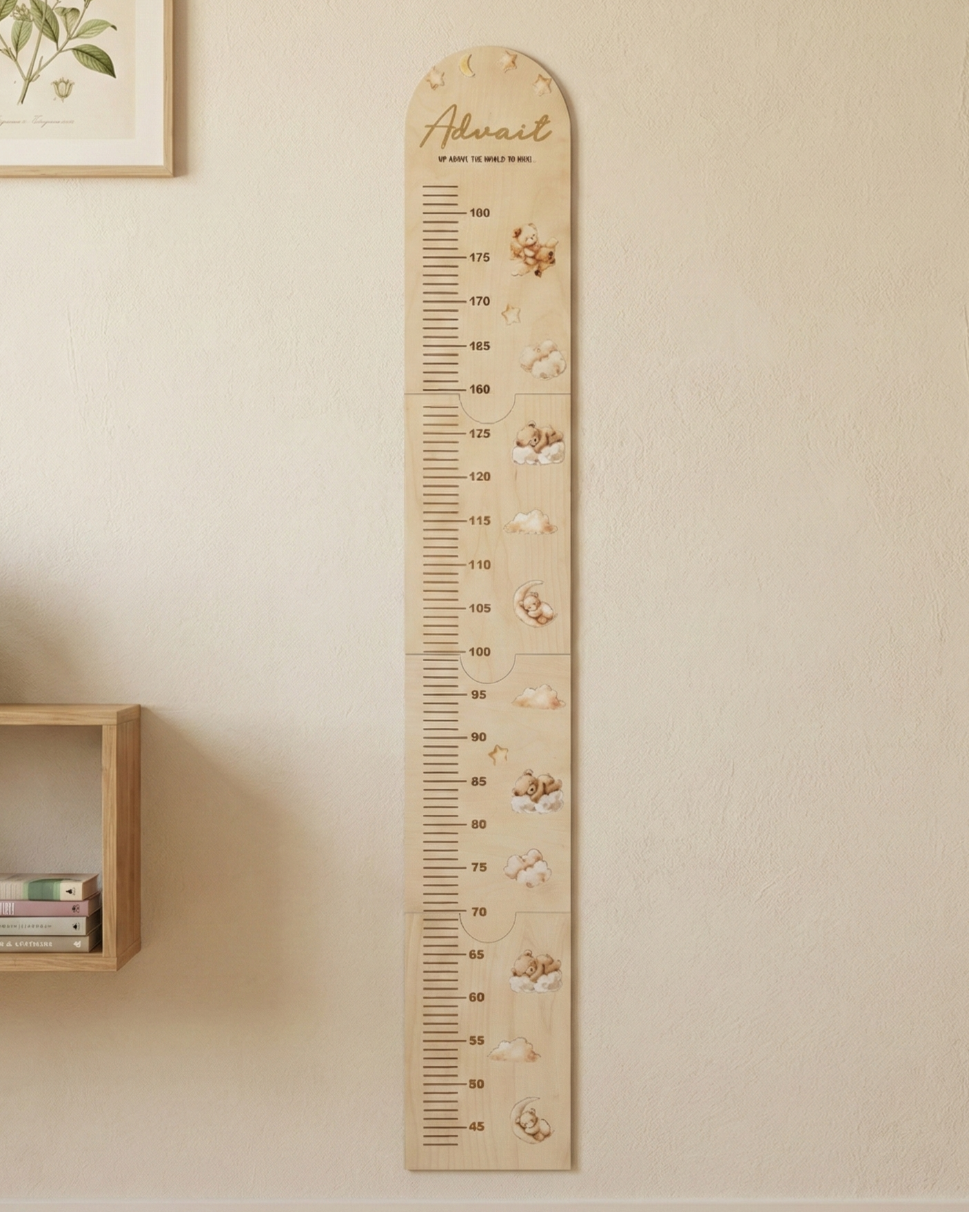 Growth chart minimalist Teddy theme