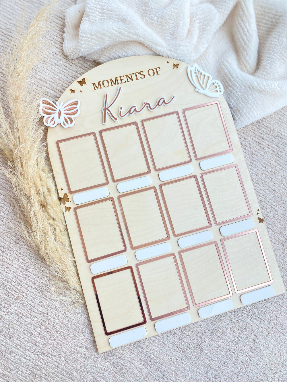 MOMENTS BABY PHOTO BOARD | BUTTERFLY THEME