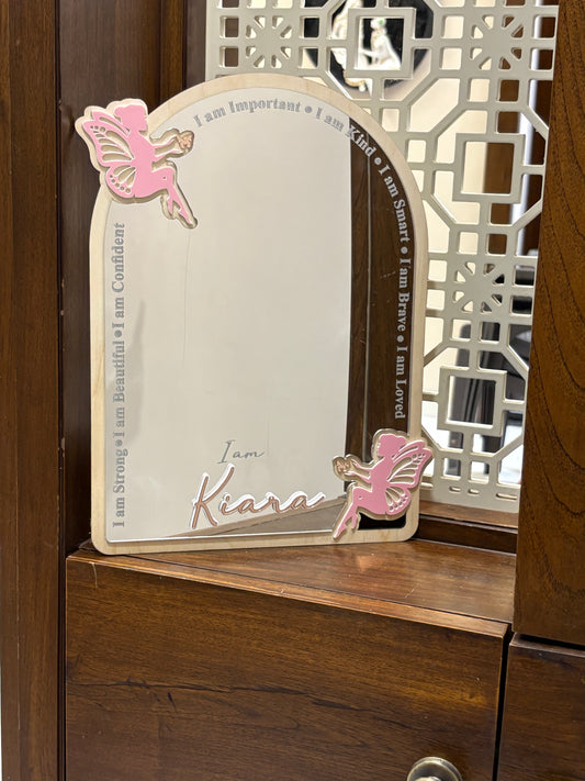 Affirmation Mirror | Fairy theme | Personalize | Unbreakable