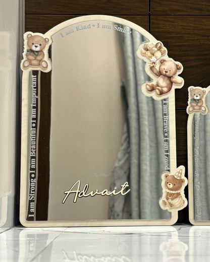 Affirmation Mirror | Teddy theme | Personalize | Unbreakable