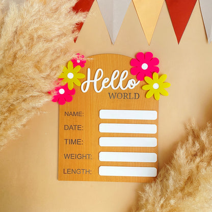 BABY WELCOME BOARD