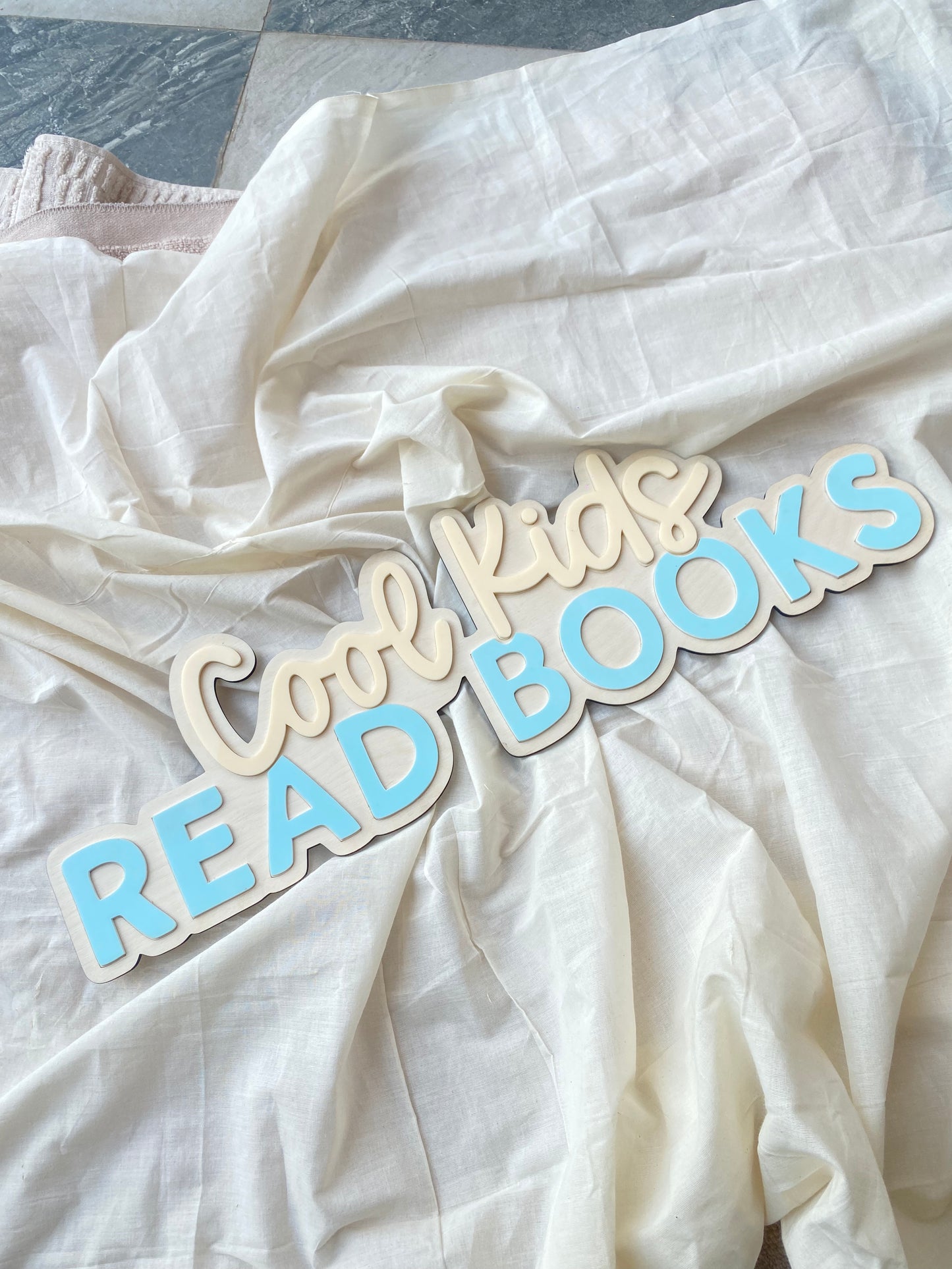 Cool Kids Customized Wooden Name Card | Acrylic And Wood