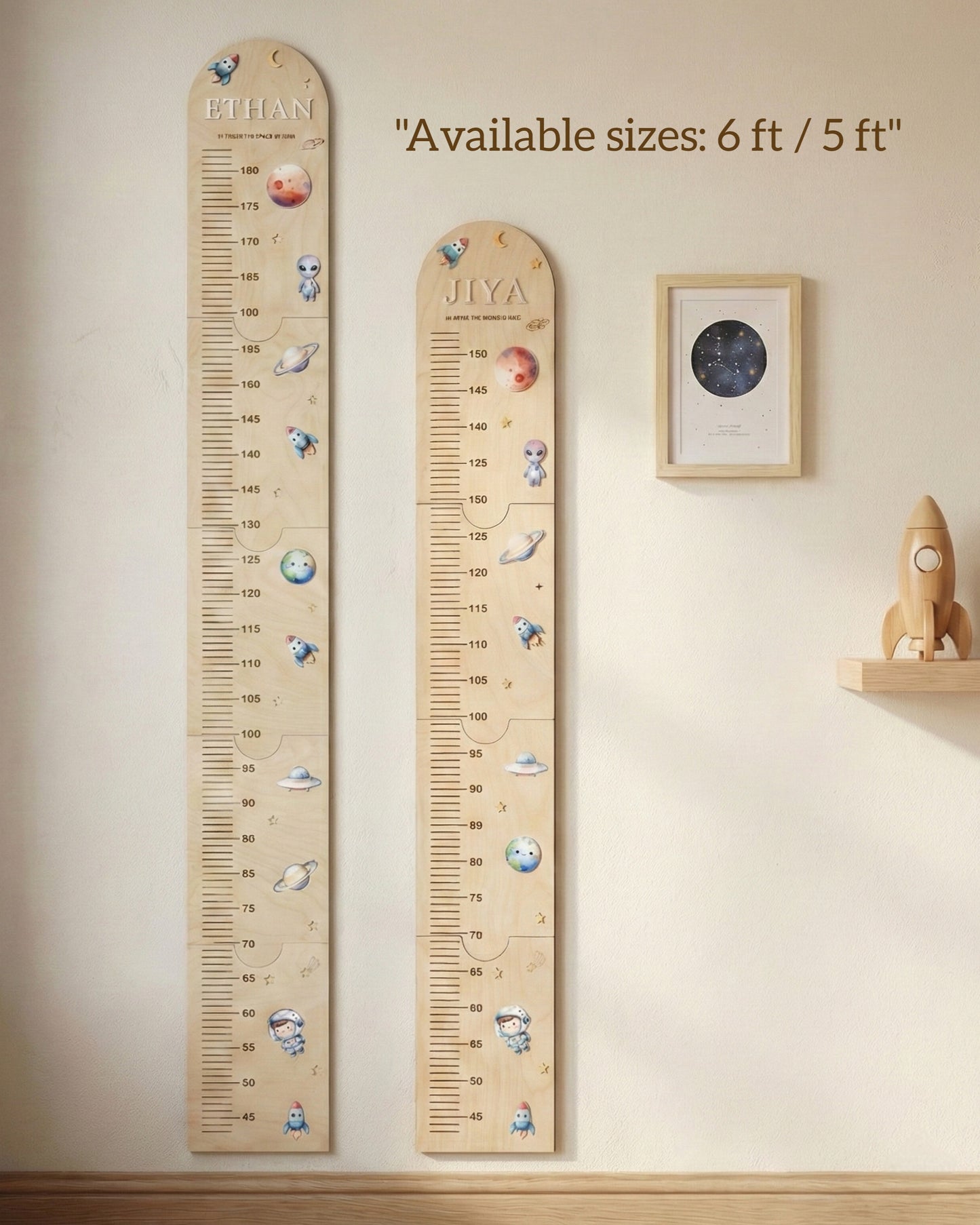 Growth chart Space theme