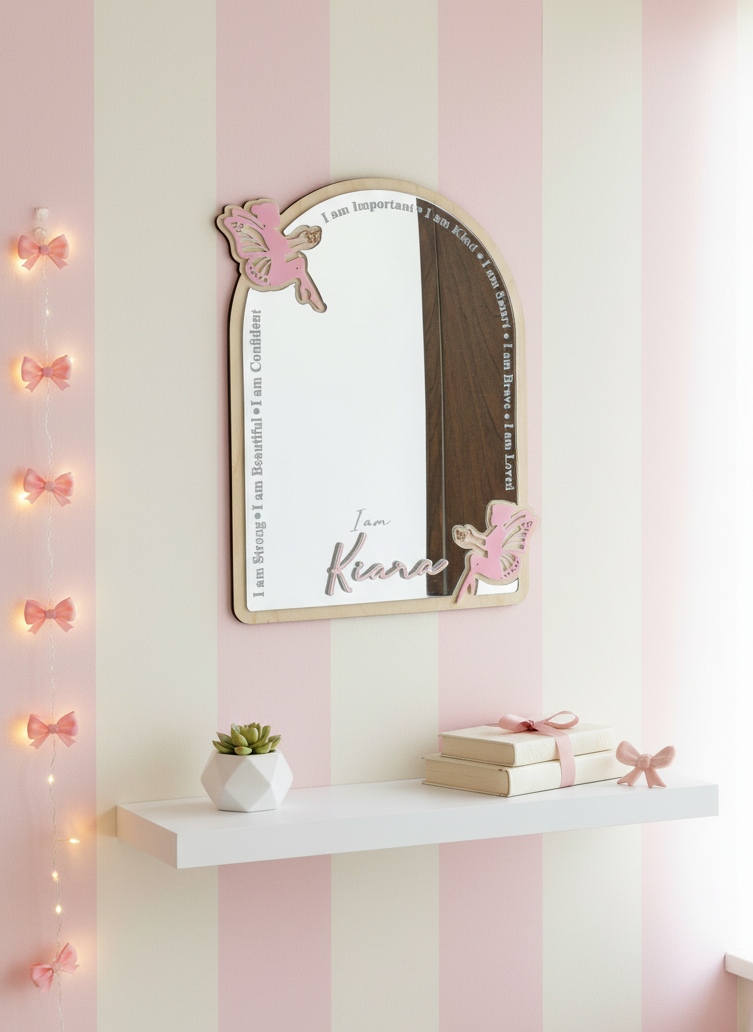 Affirmation Mirror | Fairy theme | Personalize | Unbreakable
