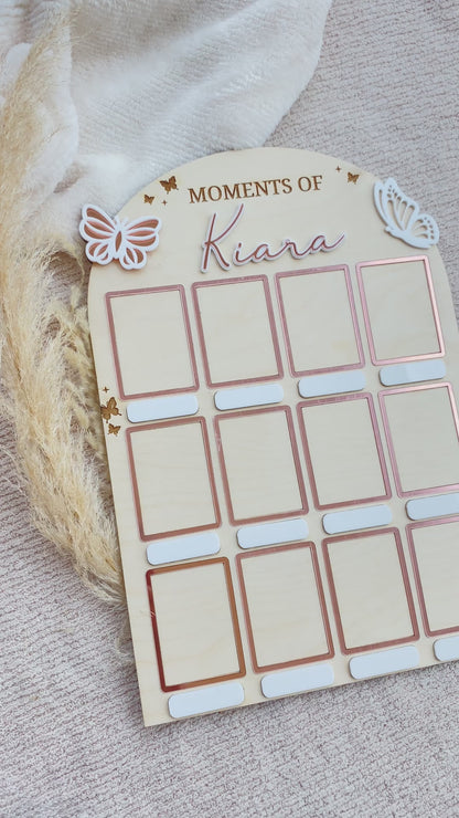 MOMENTS BABY PHOTO BOARD | BUTTERFLY THEME