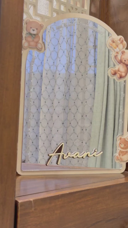Affirmation Mirror | Teddy theme | Personalize | Unbreakable