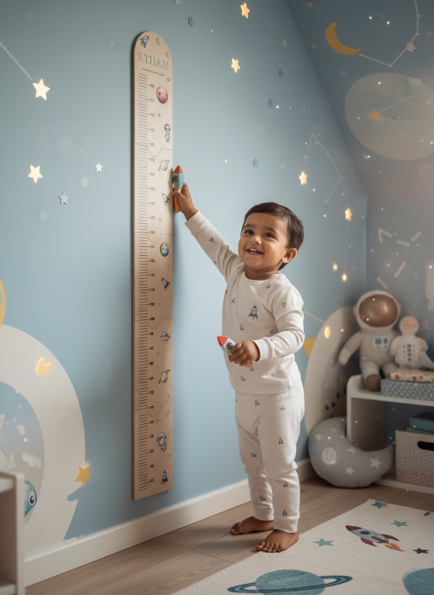 Growth chart Space theme